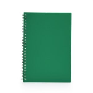 CADERNO A5 PLÁSTICO - VERDE