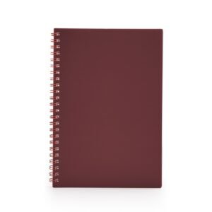 CADERNO A5 PLÁSTICO - VERMELHO