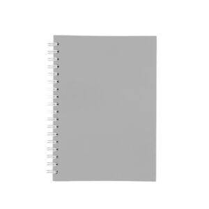 CADERNO CAPA FOSCA COM PAUTA - CINZA