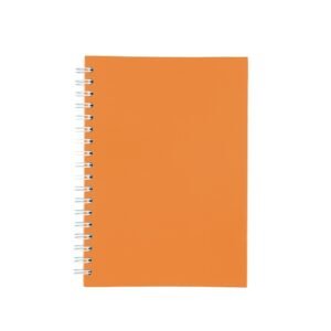 CADERNO CAPA FOSCA COM PAUTA - LARANJA