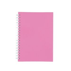 CADERNO CAPA FOSCA COM PAUTA - ROSA
