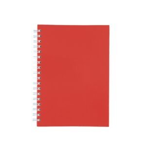 CADERNO CAPA FOSCA COM PAUTA - VERMELHO