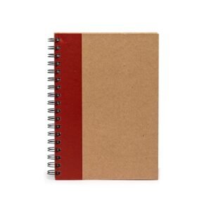 CADERNO CAPA KRAFT LAMINADA