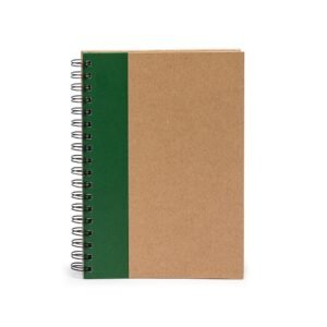 CADERNO CAPA KRAFT LAMINADA