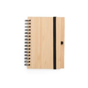 CADERNO ECOLÓGICO COM CANETA - BAMBU