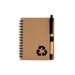CADERNO ECOLÓGICO COM CANETA - BEGE