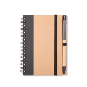 CADERNO ECOLÓGICO COM CANETA - PRETO