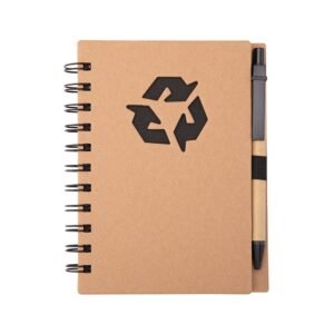 CADERNO ECOLÓGICO COM CANETA - PRETO