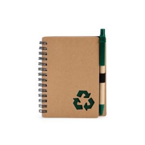 CADERNO ECOLÓGICO COM CANETA - BEGE