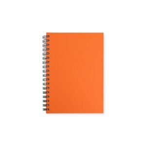 CADERNO CAPA EMBORRACHADA - LARANJA