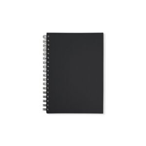 CADERNO CAPA EMBORRACHADA - PRETO