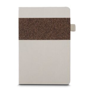 CADERNO FIBRA DE CANA E CAFÉ - BEGE