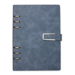 CADERNO FICHÁRIO PU - AZUL