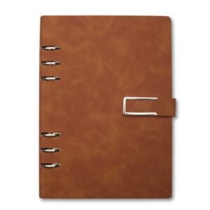CADERNO FICHÁRIO PU - MARROM