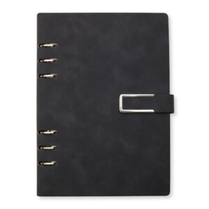 CADERNO FICHÁRIO PU - PRETO