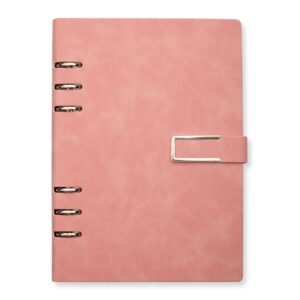 CADERNO FICHÁRIO PU - ROSA
