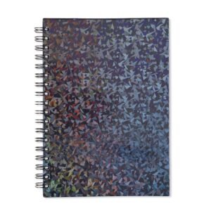 CADERNO HOLOGRÁFICO COM PAUTA - PRETO
