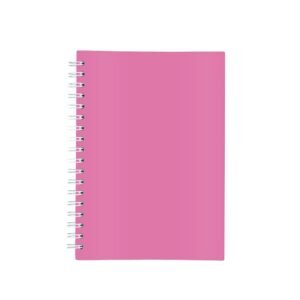 CADERNO LAMINADO COM PAUTA - ROSA