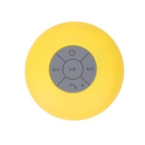 CAIXINHA DE SOM C/VENTOSA CAIXA ACRÍLICA - AMARELO