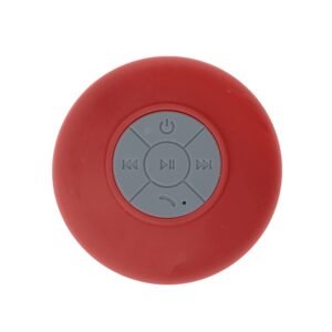 CAIXINHA DE SOM C/VENTOSA CAIXA ACRÍLICA - VERMELHO