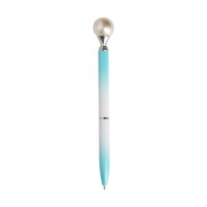 CANETA METAL PÉROLA - AZUL
