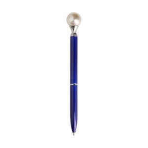 CANETA METAL PÉROLA - AZUL