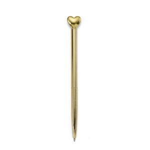 CANETA METAL CORAÇÃO - DOURADO