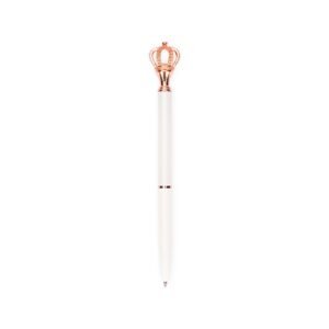 CANETA METAL COROA - BRANCO