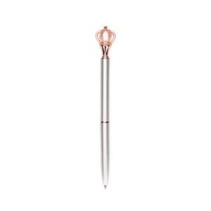 CANETA METAL COROA - PRATA