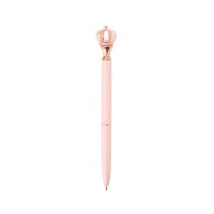CANETA METAL COROA - ROSA
