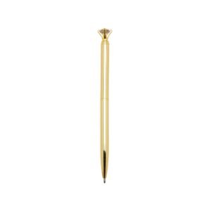 CANETA METAL DIAMANTE - DOURADO