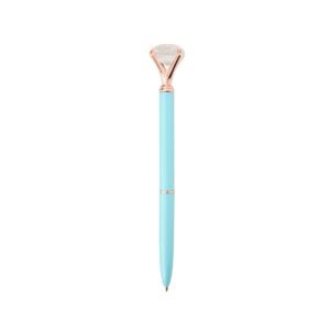 CANETA METAL DIAMANTE - AZUL