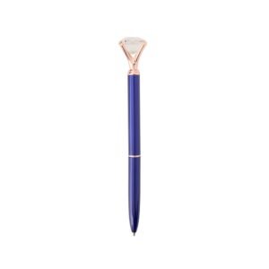 CANETA METAL DIAMANTE - AZUL