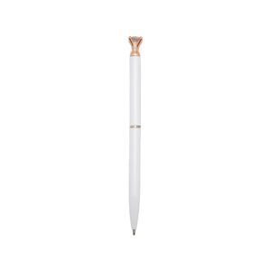 CANETA METAL DIAMANTE - BRANCO