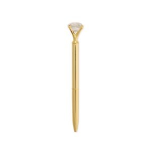 CANETA METAL DIAMANTE - DOURADO