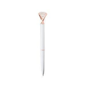 CANETA METAL DIAMANTE - PRATA