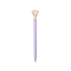 CANETA METAL DIAMANTE - ROXO