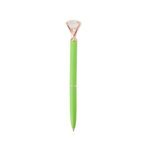 CANETA METAL DIAMANTE - VERDE