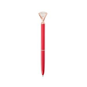 CANETA METAL DIAMANTE - VERMELHO