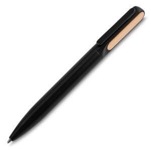 CANETA METAL DET. BAMBU C/ ESTOJO - PRETO