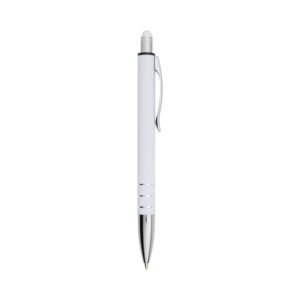 CANETA METAL C/ TOUCH - BRANCO