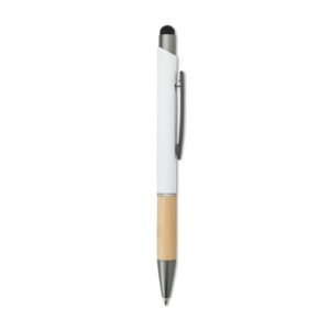 CANETA METAL TOUCH - BRANCO