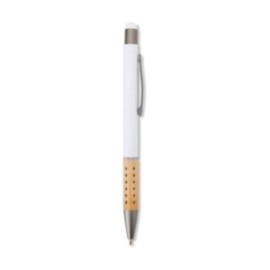 CANETA METAL TOUCH - BRANCO