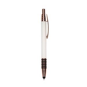 CANETA METAL TOUCH - BRANCO