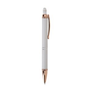 CANETA METAL TOUCH - BRANCO