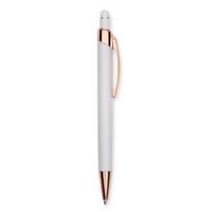 CANETA METAL TOUCH - BRANCO