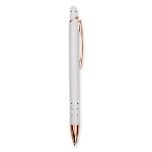CANETA METAL TOUCH - BRANCO