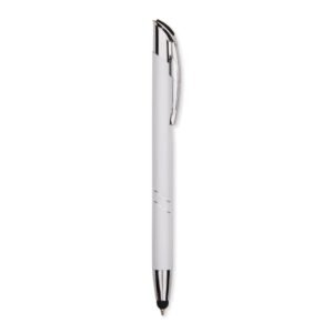CANETA METAL TOUCH - BRANCO