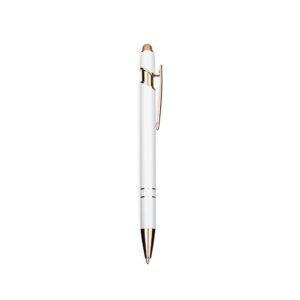 CANETA METAL TOUCH - BRANCO
