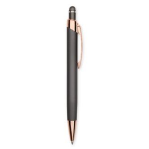 CANETA METAL TOUCH - CINZA